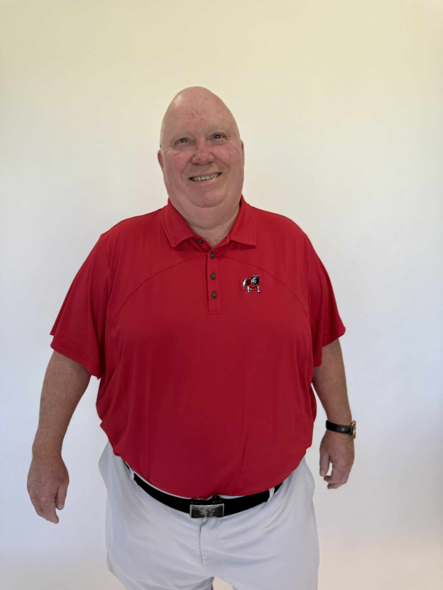 Felix Rex Saturday Red Polo Licensed Polo UGA Logo