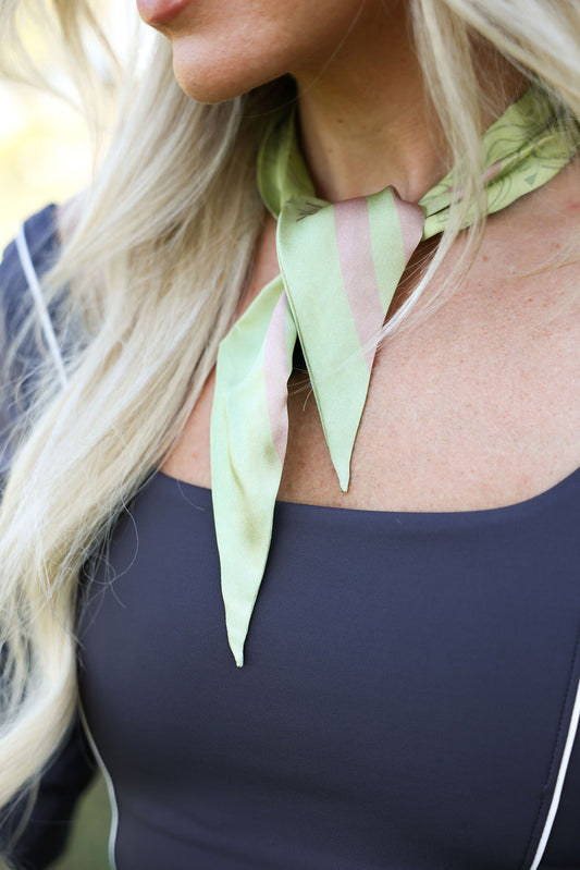 Hit the Greens Silk Scarf