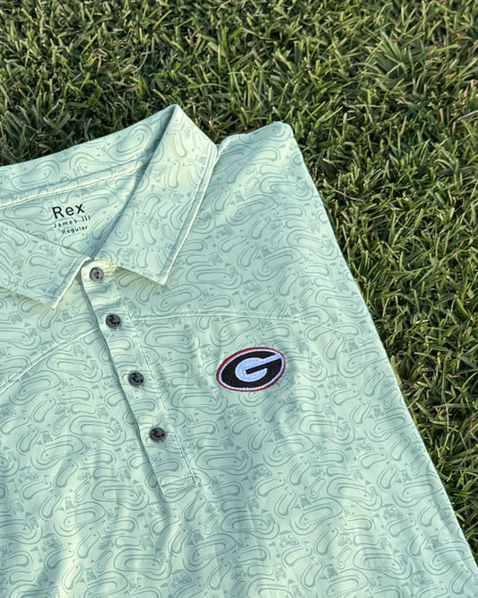 Rex Hit The Greens Polo Licensed UGA Polo