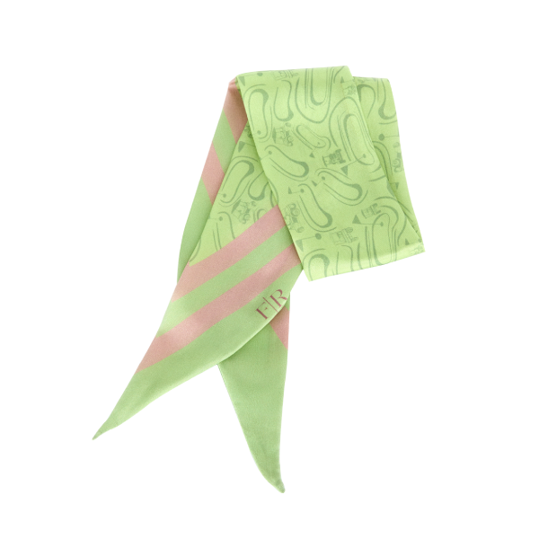 Hit the Greens Silk Scarf